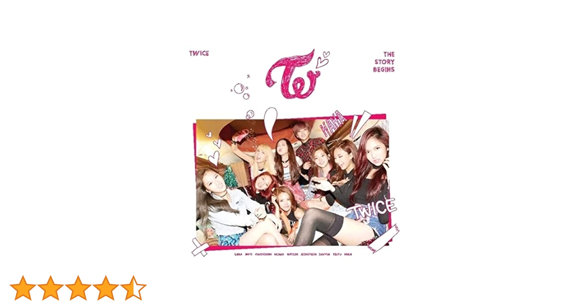 TWICE the story begins サイン入り CD アルバム TWICE [THE STORY BEGINS] MOMO Autographed Signed Album
